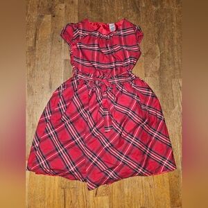 Carter's Plaid Red Kids Dress, Size 7